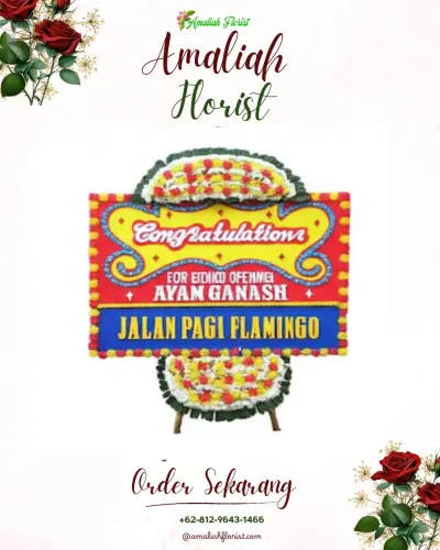 Bunga Papan Congratulation di Tanjung Buntung
